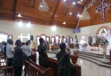 Babinsa Koramil 1302-14 Amurang Hadiri HUT ke-56 Wilayah Amurang Satu
