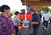 Pemkab Minahasa Gelar Apel Kerja Bakti dan Salurkan Bantuan Korban Gemp