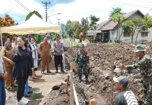 Ekonomi Warga Sasaran Digenjot, Gedung Koperasi Merah Putih Resmi Mulai Dibangun