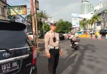 Antisipasi Kemacetan, Sat Lantas Polresta Manado Laksanakan Pos Cakalang