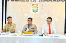 Polresta Manado Gelar Press Release Kasus Penganiayaan Berat