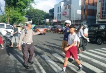 Prioritas Kelancaran Lalu Lintas, Polsek Malalayang Intensifkan Pos Cakalang