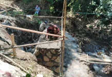 Pembangunan Jembatan di Desa Wioi Dua Capai 49,35 Persen