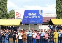 Rangkaian HUT ke-80 TNI AU: Lanud Sam Ratulangi Gelar Bazar Serentak