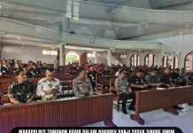 Wakapolres Tomohon Hadiri Rakorev Panji Yosua GMIM