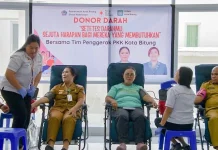 Semarak HKG ke-54, PKK Bitung Aksi Donor Darah