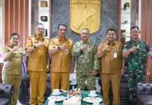 Pangdam  Merdeka dan  Tim BNPP RI Bahas Perbatasan Negara
