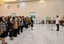 Pelantikan LPPD Sulut, Gubernur Sulut: Langsung Action, Sulut Harus Tampil Maksimal