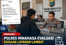 Polres Minahasa Evaluasi Dugaan Layanan Lambat Usai Viral di Medsos