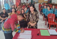 Serah Terima Jabatan, Olvien Pandean Resmi Plt Camat Airmadidi