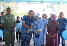 Wujudkan Generasi Emas, Danlanud Sam Ratulangi Resmikan SPPG Tolotio Gorontalo