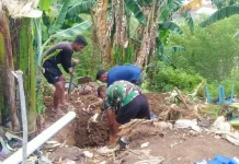 TNI Bangun Fasilitas Sanitasi di Watuliney, Warga Sambut Antusias