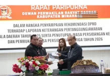 DPRD Minahasa Sampaikan Rekomendasi LKPJ Kepala Daerah Tahun Anggaran 2025