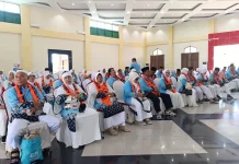 Kementerian Haji dan Umrah Kota Manado Lepas 146 Jemaah Haji