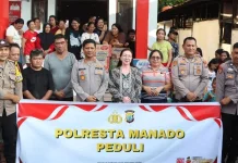 Kapolresta Manado Pimpin Baksos ‘Peduli’ bagi Korban Kebakaran Kairagi Weru