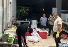 Polsek Malalayang dan Tim Inafis Amankan TKP Penemuan Mayat di Malalayang Dua
