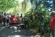 Sinergitas Lintas Sektor Perbaiki Jalan Penghubung Desa Wori dan Kima Bajo