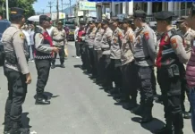 Polisi Kawal Selebrasi Paskah serta HUT ke-85 GSJA di Langowan