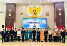 Kakanwil Kemenkum Sukut Hadiri Pelantikan Sekprov Sulut
