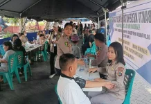Polda Sulut Gelar Bakti Kesehatan Gratis di TKB Manado