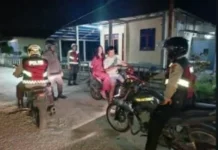 Kapolsek Beo Pimpin Langsung Operasi Cipta Kondisi