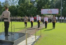 Apresiasi Dedikasi Personel, Kapolres Minut Pimpin Upacara Penghargaan