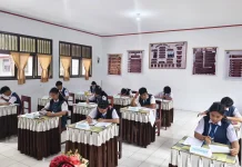 91 Siswa SMP Negeri 2 Tondano Ikuti USAJ dengan Kehadiran 100 Persen