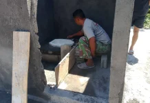 Satgas TMMD ke-128 Kodim 1302/Minahasa Percepat Pembangunan MCK di Tababo Induk