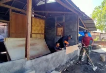 Satgas TMMD Percepat Finishing RTLH di Desa Tababo Induk