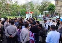 Polresta Manado Laksanakan Pengamanan Aksi Mahasiswa, Berlangsung Tertib