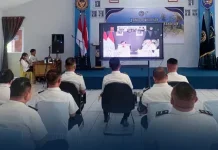 Kakanwil dan Jajaran Ditjenpas Sulut Ikutin Anev Kinerja Triwulan I