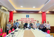 Kemenkum Sulut dan Pemkab Minsel Bahas Penetapan Bank Penyalur Dana UPLAND