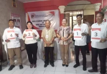 Pencabutan Nomor Urut Pilhut Desa Pineleng 2 Minahasa