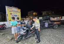 Antisipasi Gangguan Kamtibmas, Polsek Jajaran Polresta Manado Gencarkan Patroli