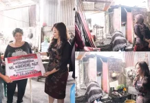 Wawali Sendy Rumajar Serahkan Bantuan Pemkot Bagi Korban Bencana Kebakaran
