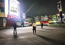 Jaga Wilayah Tetap Kondusif, Polres Kotamobagu Lakukan Patroli hingga Dini Hari