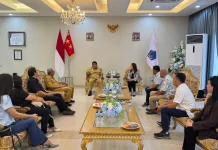 Gubernur Yulius Selvanus Terima Audiensi Pengurus PWI Sulut