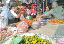 Harga Bapok Stabil, Dinas Perdagangan Minut Monitoring di Pasar Kema