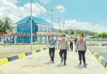Cegah Peredaran Barang Ilegal, Kapolres Boltim Sidak Pelabuhan Kotabunan