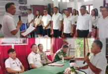 Camat Langowan Utara Resmi Lantik Panitia HUT RI ke-81 di Langowan Raya