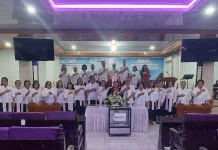 Pdt Suantika Lumempouw Pimpin Ibadah Kenaikan Tuhan Yesus di Jemaat GMIM Paulus