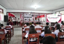 Wabup Vanda Sarundajang Edukasi Toleransi dan Kebangsaan di SMP Negeri 4 Tondano
