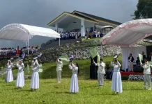 GMIM Bukit Moria Rike Gelar Ibadah Perayaan Kenaikan Yesus Kristus ke Surga