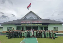 Suasana Haru Kodim 1302/Minahasa Lepas Prajurit Purna Tugas