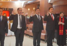 Walikota Honandar Lantik Pejabat Definitif Pemkot Bitung