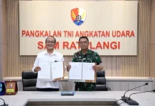 Danlanud Sam Ratulangi Tanda Tangani Kerja Sama Dengan PT. Angkasa Pura Indonesia