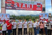 Bupati Ronald Kandoli Buka Fun Run HUT ke-19 Mitra, Ratatotok Meriah