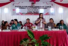 Desa Teling Wakili Tombariri di Lomba Desa Kabupaten Minahasa