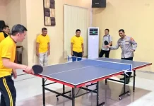 Sambut Hari Bhayangkara ke-80, Polresta Manado Gelar Turnamen Tenis Meja