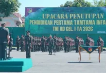 Upacara Penutupan Pendidikan Pertama Tamtama (Dikmata) Infanteri TNI AD